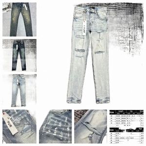 Jeans Purple Brand Divers styles Designer Mens Ripped Straight Regular Denim Tears Washed Old Long Fashion Hole Stack TJ9T s51Y #