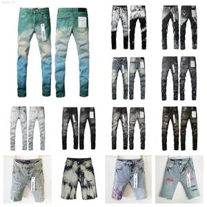 Jeans paars voor heren designer jeans mannen damesbroeken zomergat High Street paarse retro hoge kwaliteit stretch slanke klassiek en duurzame rock revival jeans