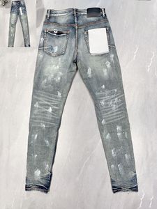 Jeans paarse man designer jeans jeans skinny jeans gescheurde fietser slanke rechte magere broek ontwerper stack jeans mode jeans trend merk vintage pant 803