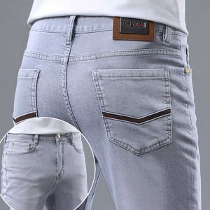 Jeans Spring Mens Grey Gray clair marque Trendy