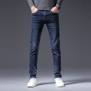 Jeans printemps été mince hommes coupe ajustée marque européenne américaine haut de gamme petit pantalon droit Double O F208-32024