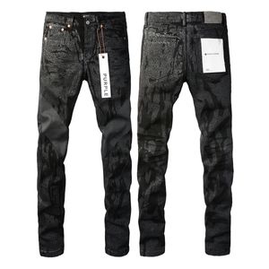Jeans pierna recta para hombres diseñador hip hop moda pantalones para hombre calidad motocicleta púrpura pantalón de mezclilla fría qx64