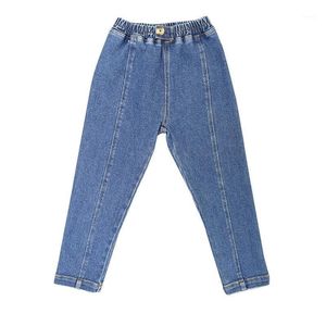 Jeans WLG Kids Girls Spring Fall Denim Blue Black Solid Skinny Jena Baby Fashion Broeken voor 1-6 jaar