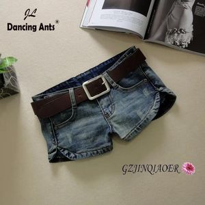 Jeans Vrouwen Booty Shorts Skinny Lage Taille Sexy Mini Jeans Shorts Ritsen Slanke Mode Vrouwelijke Denim Hot Pants