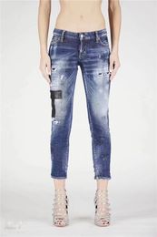 Jeans femmes nouvel été 2021 coréen haute rue broderie large jambe mince pantalon bleu clair trous givré collé jean pour femmes pantalon taille basse