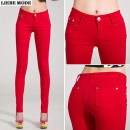 Jeans Dames skinny jeans leggings voor dames Hoge taille Denim potloodbroek met zakken Vrouwelijke sexy strakke taps toelopende Jean Leggins Mujer