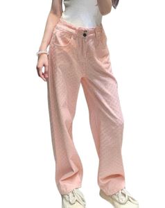 Jeans dames designer broek vrouwen luxe designer CH Hooked Pattern Technology High Tailed rechte been slanke jeans in drie kleuren