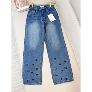 Jeans para mujer Diseñador Pantalón Piernas Tenedor abierto Capris ajustados Pantalones de mezclilla Agregar vellón Espesar Cálido Adelgazar Jean Pantalones Marca Mujer Ropa Bordado Impresión ZSBL