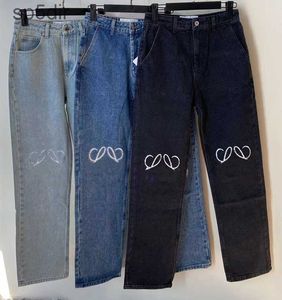 Jeans dames designer broek benen open vork strakke capris denim broek wit roze dikke dikke dikke slanke jean broek merk vrouwen kleding borduurwerk zdeu zdeu