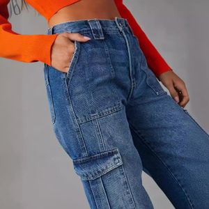 jeans dames ljeans dames lading jeans broek pocket flare losse mid rits vlieg kat katoenen polyester denim punk spanning dames jeans baggy jeans y2k jeans