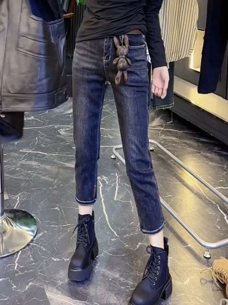 Jean Y2k en forme de poire pour femmes, corps légèrement gras, grande taille, pantalon droit en Denim, tuyau de fumée, nouvelle collection printemps 2023