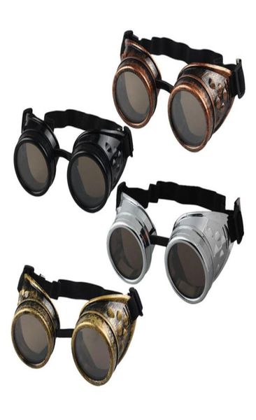 JECKSION lunettes de soleil hommes Steampunk lunettes lunettes de soudage Punk gothique lunettes Cosplay unisexe Vintage victorien 4 couleurs LSB257489004