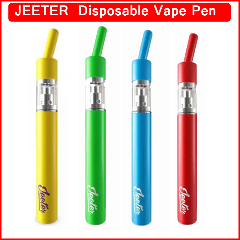 Jeeter Juice Live Resin Rechargeable Disposable E Cigarettes Vape Pen Preheat 0.5ml 1.0ml Atomizers Carts Thick Oil Vaporizer 180mAh 10 Colors