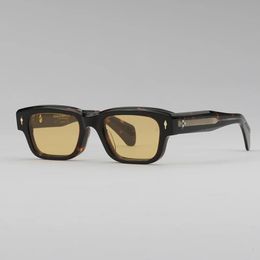 Gafas de sol Jeff JMM para hombres Gafas hechas a mano diseñadora cuadrada Marca de lujo de las gafas originales para mujeres al aire libre 240323