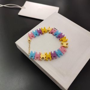 Jelly Candy Colors Resina pulsera de mujer 2022 Nuevo diseño Simple damas colorido collar diseñador Jewelry295G