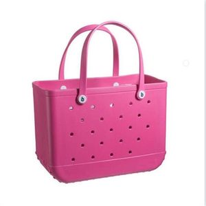 Jelly Candy Silicone Beach Washable Basket Basks Grand Shopping Femme Eva To-Tote Tote Bogg Sac Purse Eco2162