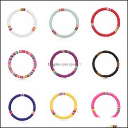 Jelly Glow 12 Unids Soft Clay Surfer African Beads Gargantilla Colorf Jelly Pulsera Elástica Hecha A Mano Boho Ligero Para Wome Dhseller2010 Dhg32