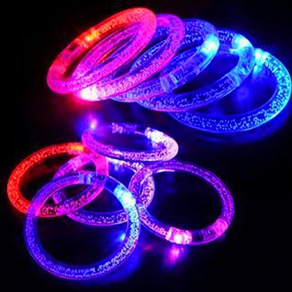 Jelly Glow Party Led Clignotant Bracelet Lumières actionnées pour Bar Dance Party Cadeaux pour enfants Jouets Festival Accessoires Glow In The Dark 231030