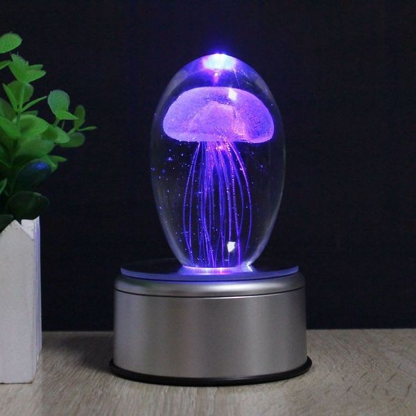 Méduse LED veilleuse lampe couleur Table à langer lampe de bureau lampe de chevet cadeau # R54