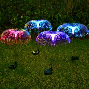 Le jardin solaire de méduse allume la pluie de météore imperméable de lumière de paysage de RVB pour le décor de patio de jardin