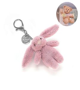 Jellytoys Bashful Bunny Tulip Cute Pink Mini Cartoon Plush Girl Sweetheart Childhood Originality Bag Charm Gift9404829