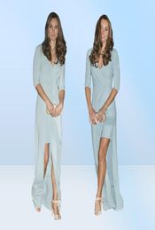 Jenny Packham Kate Middleton Sky Blue Night Robe High Celebrity Robe Formal Prom Party Event Bobe 7002755