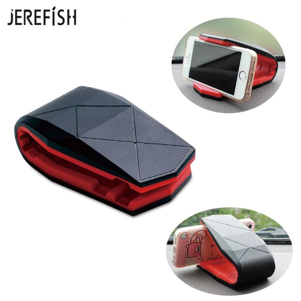 JEREFISH Universal Car Mount Crocodile Holder Universal Car Mount Dash Cell Mobile Smart Phone Holder Dock Cradle Stand Stealth