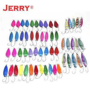 Jerry pêche en eau douce leurre ensemble zone truite cuillère leurre Kit assortiment en gros métal Spinner 231225