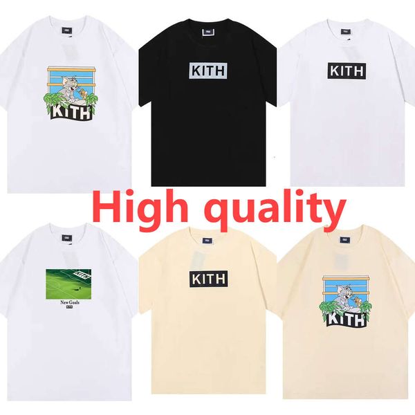 Jerry Tom Camiseta Kith Diseñador Hombres Tops Mujeres Mangas casuales SESAME STREET Camiseta Ropa de moda Camisetas Outwear Camiseta Top Oversize Hombre Shorts s