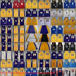 JerryWest Klassiek Retro Basketbal WiltChamberlain Jersey Vintage DennisRodman ArtestWorthy Stitched 1996-97 Zwart Blauw 1996-2016 Paars 8+24Bryant