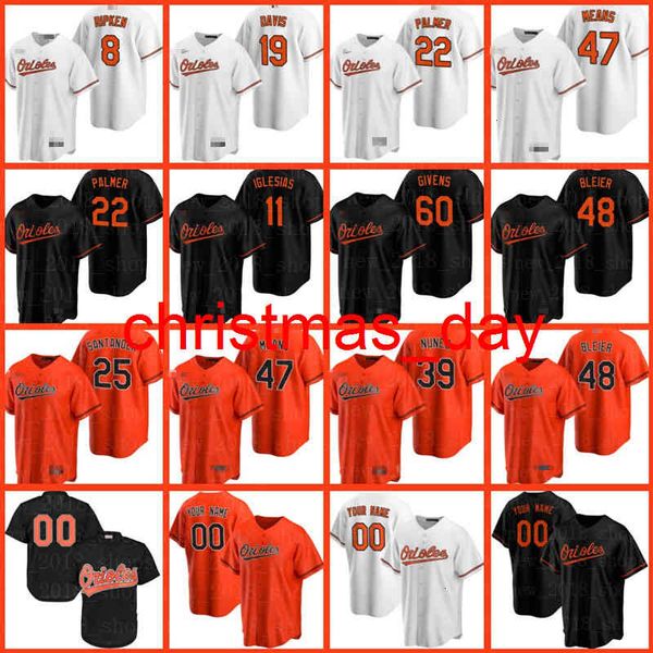 Maillot 16 Trey Mancini Chris Davis Pedro Severino John Means Yolmer Sanchez Cedric Mullins Ryan Mountcastle Hommes Tanner Scott Stevie