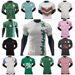 Jersey Algerie Soccer MAHREZ 22 23 24 25 Local Visitante BOUNEDJAH FEGHOULI BENNACER ATAL DELORT Maillot de foot hombres niños kit SLIMANI camiseta de fútbol kits de jugador chándal