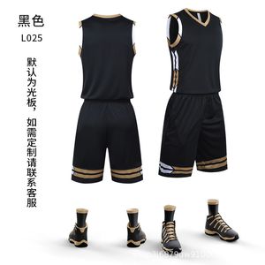 Jersey Basketball Mens Basketball Sports Vest Basketball Wear Jersey Personnalisation Compétition Équipe Uniforme Basketball Training Wear Femme