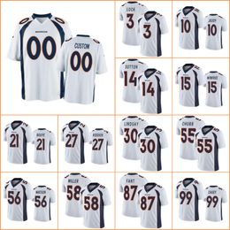 Jersey Denverbroncosmen # 3 Drew Lock 10 Jerry Jeudy 30 Phillip Lindsaywomen Youth Custom White Vapor Untouchable Limited