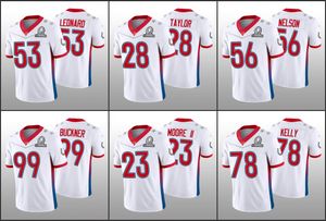 Jersey Indianapolis''Colts''Hommes 53 Darius Leonard 99 DeForest Buckner 56 Quenton Nelson''NFL''Femmes Jeunesse Personnalisé Blanc Jeu AFC Pro Bowl