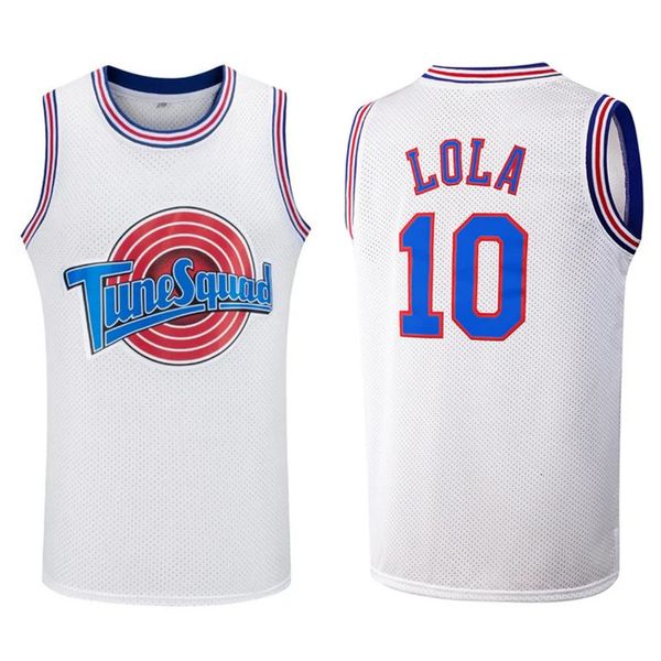 Jersey Lola Murray Movie Tune Squad Bugs Basketball Tops Sports Shirt Couture Blanc Outdoor Single 240409