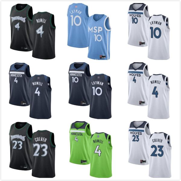 Jersey para hombre para mujer Jake Layman 23 Jarrett Cuer 4 Jaylen Nowell White Navy Customs Basketball Jerseys