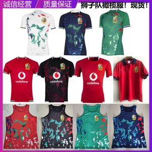 Jersey NRL English Irish Lions Player Edition Training Short Sleeve T-Shirt Polo Mouwess Tank Men's Olive