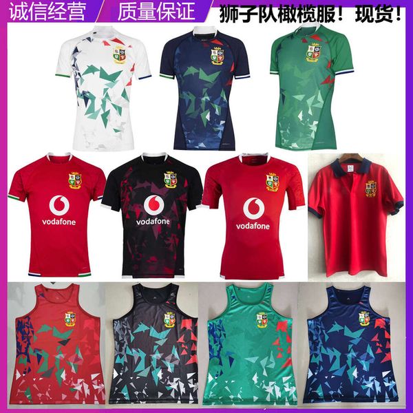 Jersey Nrl English Irish Lions Player Edition Training à manches courtes T-shirt Polo Sans manches