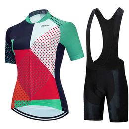 Jersey S 2022 Salexo Suit Ropa Ciclismo Mountain Mountain Korte Mouw Riding Women Road Uniforme Bike Set Girl Cycling Clothing Z230130