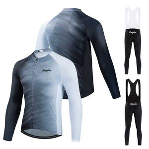 Ensembles de maillots Ralvpha hommes printemps automne à manches longues de haute qualité montagne route course chemise costume vêtements de cyclisme Maillot mbre Ciclismo Z230130