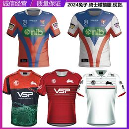 Jersey South Sydney Rabbit Knights Olive Camiseta de manga corta Camiseta deportiva Jerseys de rugby