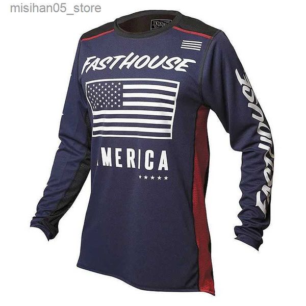 Jerseys 2023 Bmx FASTHOUSE cuesta abajo MTB Jersey Enduro Moto Jersey todoterreno motocicleta larga todoterreno MX bicicleta Jersey Q240318