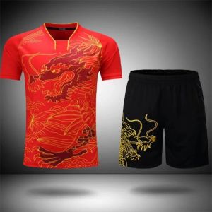 Jerseys 2023 NOUVELLE TABLE DE QUALITÉ TENNIS LN COSE PINGPONG Set China Team Uniforme Kids Sportswear Training Jersey Suit Shirt Xs4xl