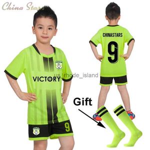 Jerseys Camisetas de fútbol para niños Chándal Kits deportivos de fútbol para niñas Juego de pelota para niños Ropa deportiva Uniformes Chaleco Conjuntos de fútbol para niños Calcetines