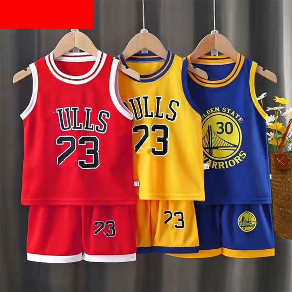 Maillots garçons débardeur ensemble 2023 été mince enfants ballon de sport maillot filles séchage rapide basket-ball deux pièces Outfuts 230705