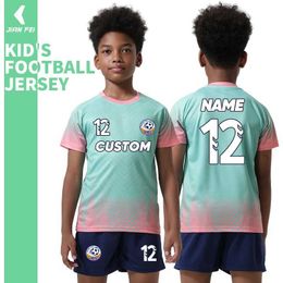 Jerseys Boys pas cher Football Uniforme Youth Kid Blank Football Pratiques de football Jerseys High Quty Soccer uniforme Jersey Set for Children 2212 T240524