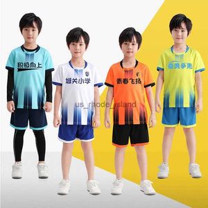 Jerseys Uniformes de fútbol para niños Conjuntos de camisetas de fútbol para niños y niñas Kits de fútbol para estudiantes DIY Ropa de entrenamiento de fútbol personalizada para niños Deportes
