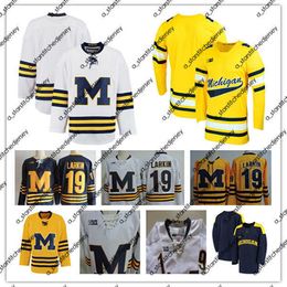 Jerseys Custom Michigan Woerines College Hockey Jersey Quinn Hughes Dylan Larkin Cam York Strauss Mann Kent Johnson Owen Power Jack Becker Brendan