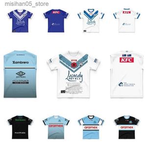 Jerseys voor baby's Bulldogs Kinderen Thuis / Uit / Inheems / Anzac / Rugby Jersey Cronulla-Sutherland Sharks Jersey Q240318